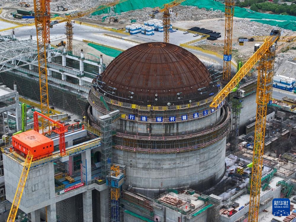 田灣核電基地7、8號機組工程建設穩步推進，助力能源結構優化